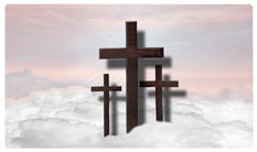 DNSEMP-C-106-PK Three Crosses (Clouds) Pink
